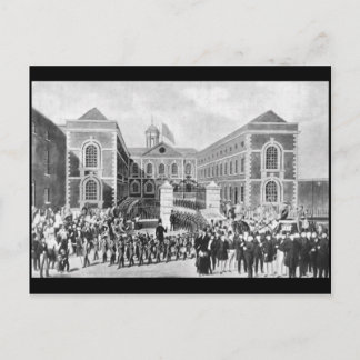 Carte Postale L'hôpital Blue-Coat, Liverpool, 1843