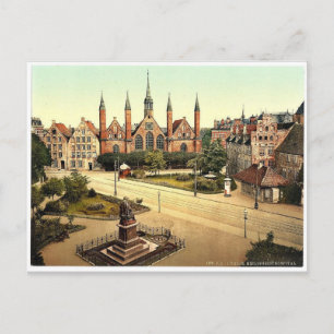 Carte Postale L'hôpital, Lubeck, Allemagne classique Photochrom