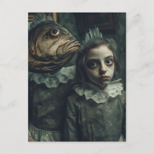 Carte Postale L'horreur Déplaisante des filles de poissons