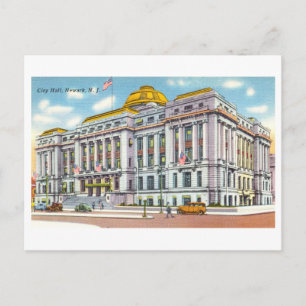 Carte Postale L'hôtel de ville de Newark, New Jersey, Voyage Vin