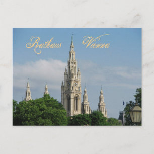 Carte Postale L'Hôtel de Ville (Rathaus) de Vienne (Wien), Autri