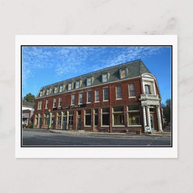 Carte Postale L'hôtel Saint George, Weston, Missouri (Devant)