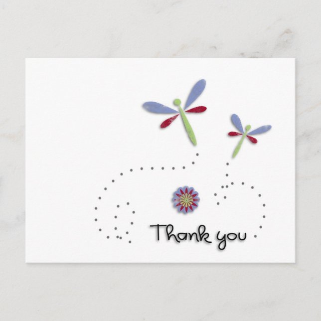 Carte postale Libellule (Devant)