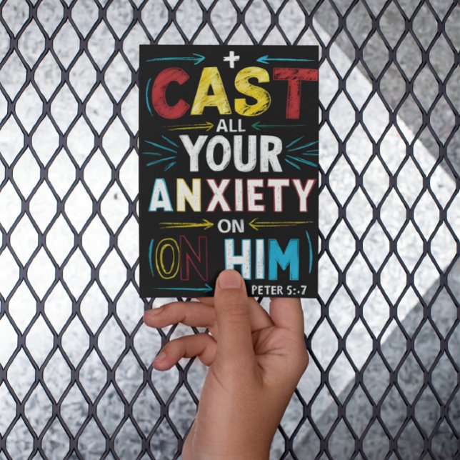 Carte Postale Libérez vos soucis, faites la paix (Créateur téléchargé)