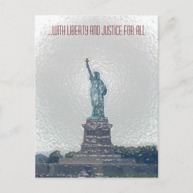 Carte Postale ...Liberté et justice pour tous (Devant)
