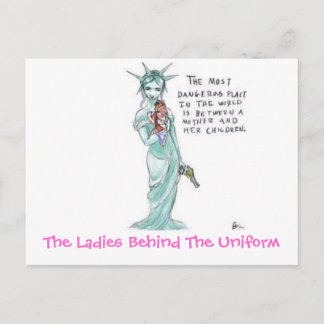 Carte Postale Liberté, Les Dames Derrière L'Uniforme