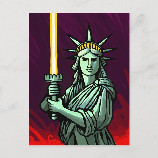 Carte Postale Liberté Lightsaber (Devant)