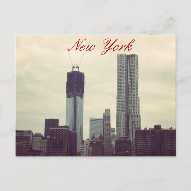 Carte Postale Liberté Skyline (Devant)