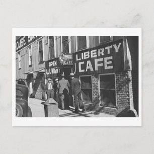 Carte Postale Liberty Cafe Vintage 1939 Restaurant Photo