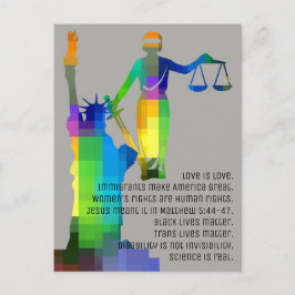 Carte postale Liberty & Justice