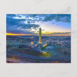 Carte Postale Liberty Memorial au coucher du soleil, Kansas City