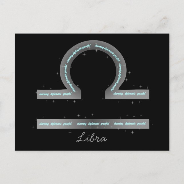 Carte postale Libra (Devant)