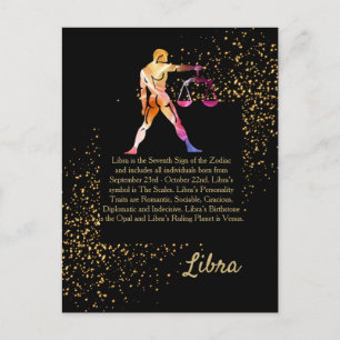 Carte Postale Libra