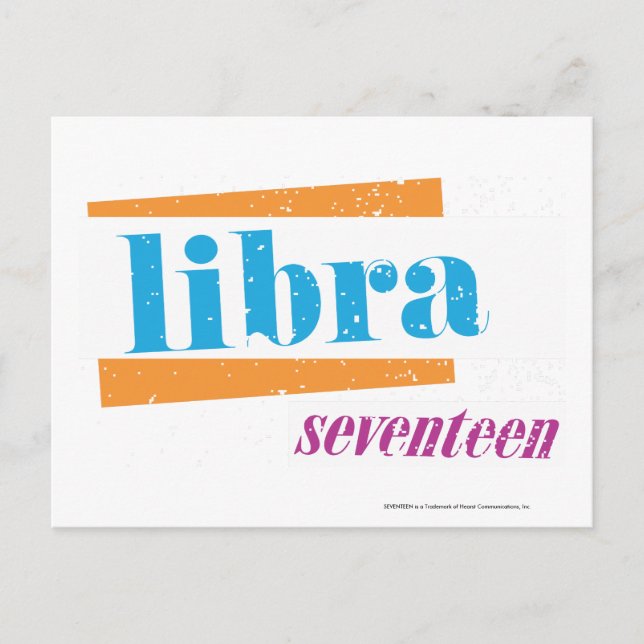 Carte Postale Libra Aqua (Devant)