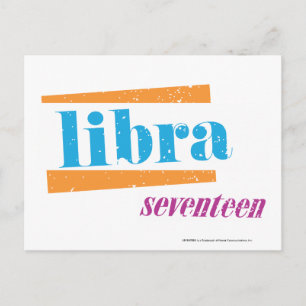 Carte Postale Libra Aqua