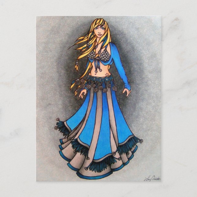 Carte postale Libra Bellydancer (Devant)