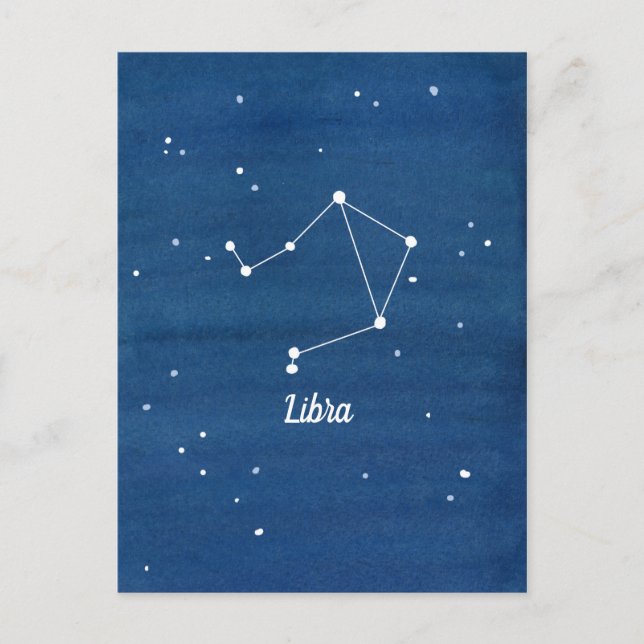 Carte Postale Libra Constellation Night Sky (Devant)