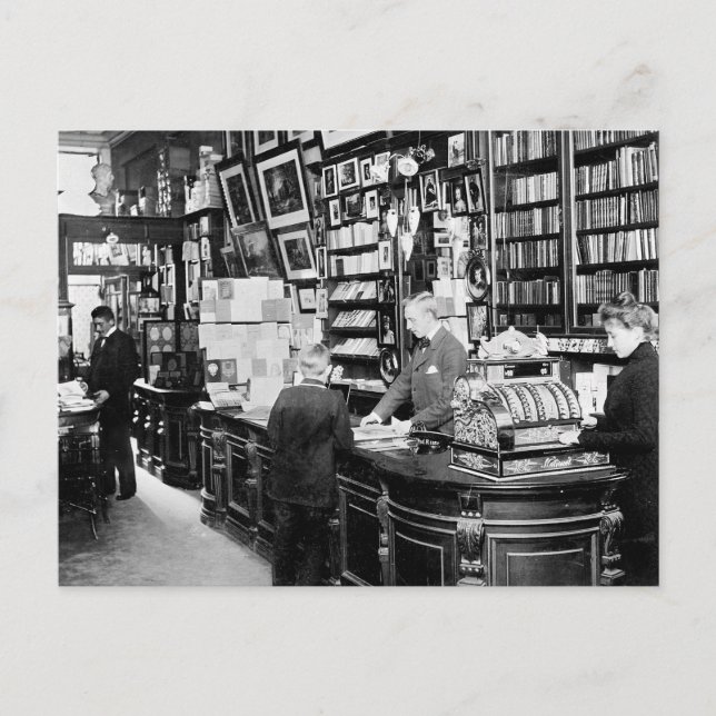 Carte Postale Librairie de Copenhague, 1899 (Devant)