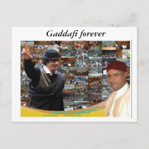Carte Postale Libye ~ Kadhafi pour toujours