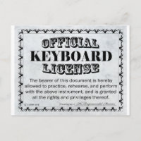 Licence de clavier