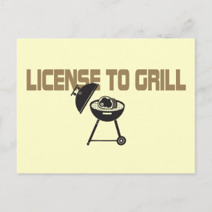Carte Postale Licence de grill