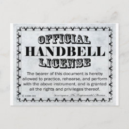 Carte Postale Licence Handbell