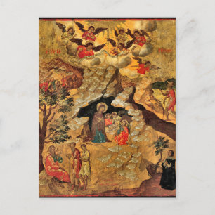 Carte Postale L'icône chrétienne orthodoxe de la Nativité