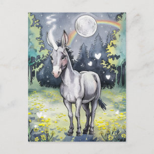 Carte Postale Licorne Âne