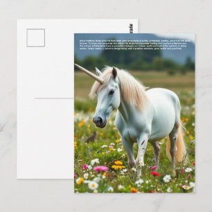 Carte Postale Licorne chanceuse