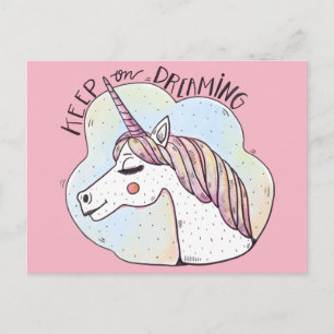 Carte Postale Licorne fantaisiste de rêve