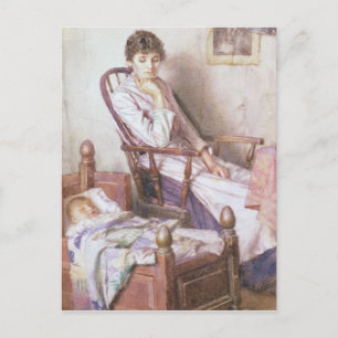 Carte Postale L'Idole rose de sa solitude