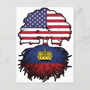 Carte Postale Liechtenstein Amérique États-Unis