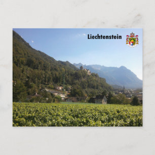 Carte Postale Liechtenstein mit Wappen / Liechtenstein avec mant
