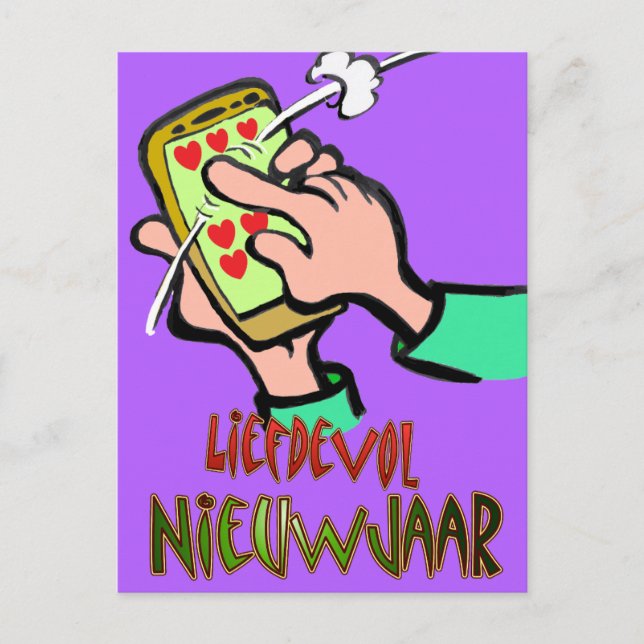 Carte Postale Liefdevol Nieuwjaar Swipe Briefkaart (Devant)