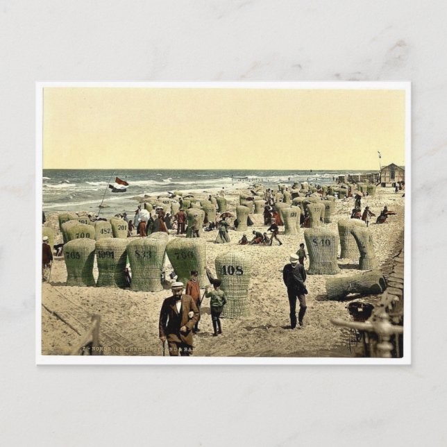 Carte Postale Lieu de baignade pour hommes, Norderney, Allemagne (Devant)