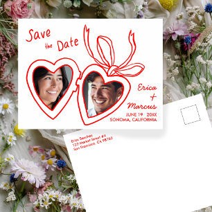 Carte Postale Lieux Coeur Cute Photos personnalisées Enregistrer