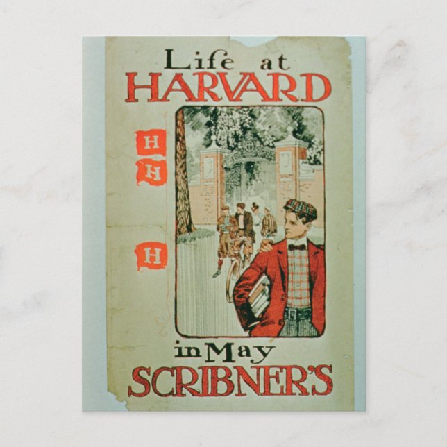 Carte Postale 'Life at Harvard', affiche faisant la promotion du (Devant)