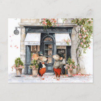 Carte Postale Life in Mice Town - Coffee Talks