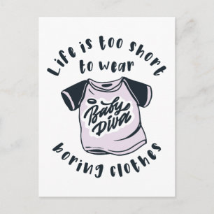 Carte Postale Life is too short to wear boring clothes
