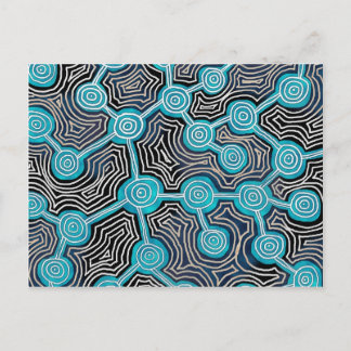 Carte Postale Life Lines Style autochtone motif abstrait