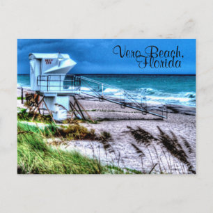 Carte Postale Lifeguard Stand Vero Beach Floride