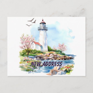 Carte Postale Light House We Moved New Home Moving New Root
