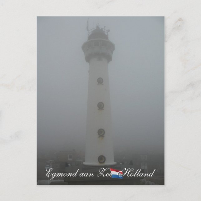 Carte postale Lighthouse Egmond aan Zee Holland (Devant)
