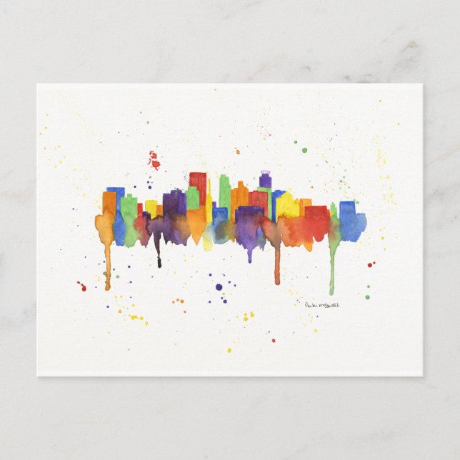 Carte Postale Ligne aérienne de Minneapolis (Devant)