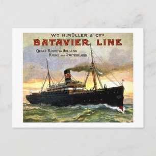 Carte Postale Ligne Batavier - Vintage voyage