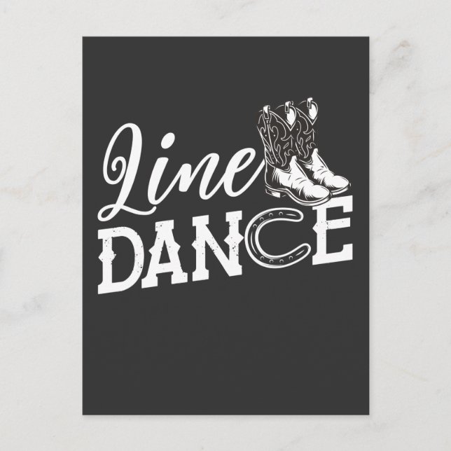 Carte Postale Ligne Danse Horseshoe Pays Ligne Danse (Devant)