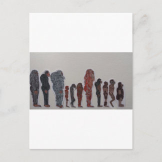 Carte Postale Ligne de création de personnes de forêt