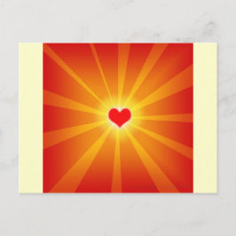 Carte Postale Ligne de lumière d'amour