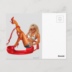 CARTE POSTALE LIGNE ÉROTIQUE