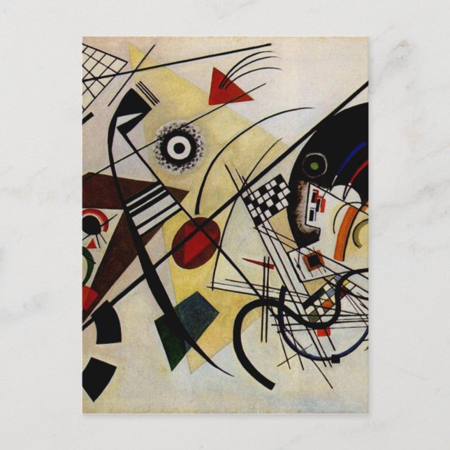 Carte Postale Ligne ininterrompue Kandinsky Transverse (Devant)